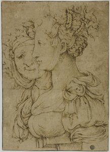 Vieille matrone et jeune femme