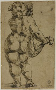 Putto debout vu de dos