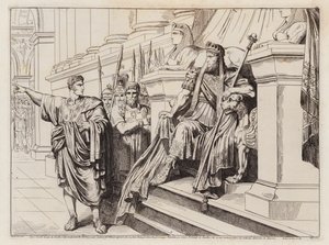 Appius Claudius envoyé par Lucullus à la cour de Tigranes le Grand (gravure) - Bartolomeo Pinelli