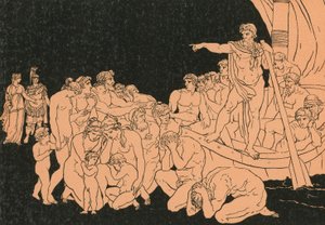 Charon et les fantômes - Bartolomeo Pinelli