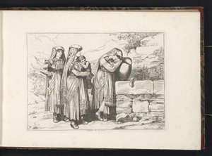 Trois femmes et un enfant de Cervara di Roma - Bartolomeo Pinelli