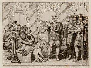 Lucius Aemilius Paullus Macedonicus désignant le roi Persée de Macédoine vaincu - Bartolomeo Pinelli