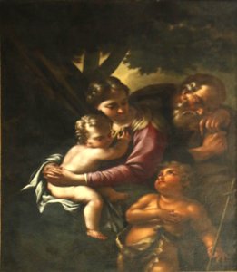 Sainte famille et saint Jean. - Bartolomeo Schedoni