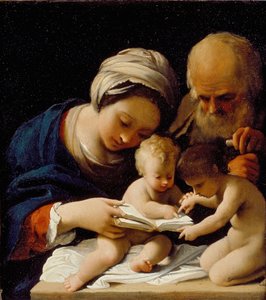 La Sainte Famille avec le jeune Saint Jean-Baptiste, début du 17ème siècle