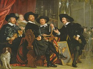 Les Officiers de la Compagnie des Archers de Saint-Sébastien à Amsterdam, 1653 - Bartolomeus van der Helst