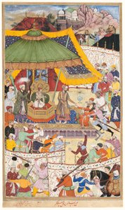 Le jeune empereur Akbar arrête l