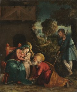 Sainte Famille avec un Berger