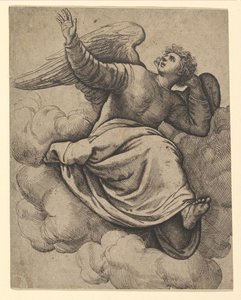Ange assis sur un nuage - Battista Franco Veneziano