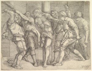 La Flagellation - Battista Franco Veneziano
