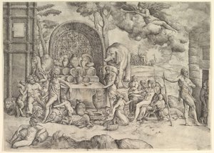 Le Mariage de Cupidon et Psyché panneau droit