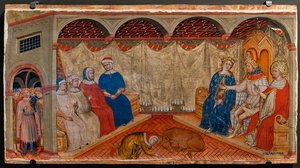 Dispute de Saint Sylvestre avec les rabbins de Rome en présence de Constantin et Hélène