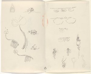 Études pour des dessins de bijoux [verso] - Beatrice Godwin Whistler