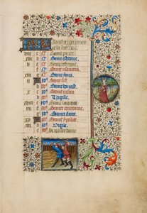 Page du calendrier d