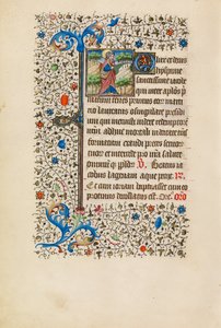 Saint Jacques en pèlerin avec une bourse et un bâton - Bedford Master