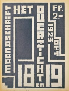 Couverture pour un numéro de 1923 du magazine "Het Overzicht", 1923 - Belgian School