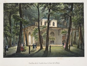 Pavillon de la Société, dans le bois de La Haye, vers 1895