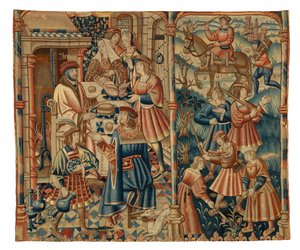 Tapisserie, Mois de Janvier, possiblement de Flandre