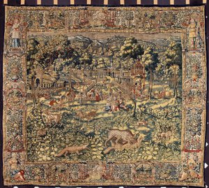 La tapisserie de chasse des manufactures de Bruxelles. 16ème siècle Gênes, Musei di Strada Nuova