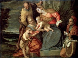 La Sainte Famille avec les saints Catherine, Anne et Jean-Baptiste