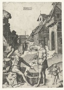 Apollon avec Cupidon chez Vulcain
