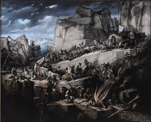 Hannibal traverse les Alpes - Benedict Masson