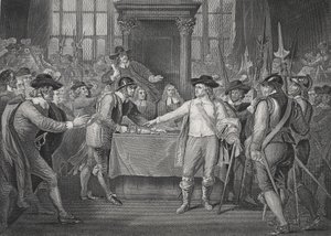 Oliver Cromwell dissolvant le Long Parlement