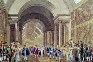 Le cortège de Napoléon et Marie-Louise à travers la Grande Galerie du Louvre, 2 avril - Benjamin (after) Zix