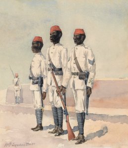 Sergent et deux autres grades du 10e bataillon soudanais - Benjamin Donisthorpe Alsop Donne