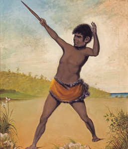 Jack, un aborigène tasmanien, tenant une massue - Benjamin Dutterrau