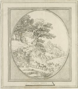 Église de Kinver (gravure, 18e siècle ?)