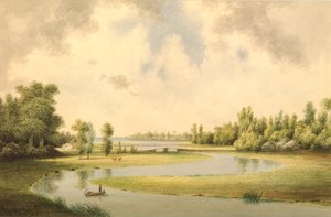 West River, New Haven, Connecticut, vers 1854-60