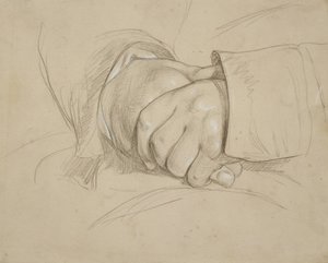 Mains Jointes, dites être celles du Poète William Wordsworth - Benjamin Haydon