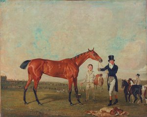 Shoveller tenu par son entraîneur Will Chifney, 1819