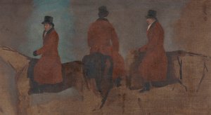 Études de cavaliers dans le champ de chasse - Benjamin Marshall