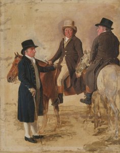 Trois dignitaires du turf à Newmarket, c.1804 : John Hilton, juge
