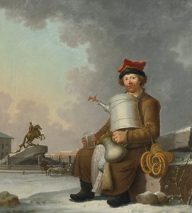 Vendeur de sbiten à Saint-Pétersbourg