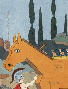 Le cheval de Troie - Benjamin Rabier