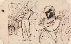 Études de Napoléon, bras croisés, avec d