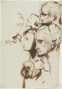 Étude de visages - Benjamin Robert Haydon
