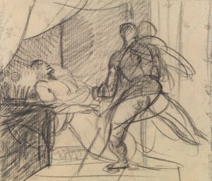 Le meurtre de Duncan - Macbeth avec le corps (et Lady Macbeth approchant) - Benjamin Robert Haydon
