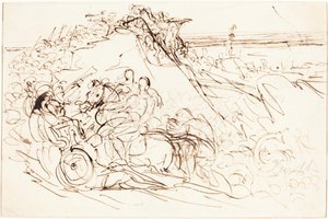 Xénophon et les Grecs apercevant la mer [recto] - Benjamin Robert Haydon