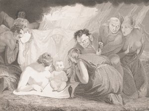 Shakespeare enfant assisté par la Nature et les Passions, 1799 - Benjamin Smith