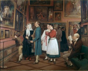 Les paysans au musée - Benjamin Vautier