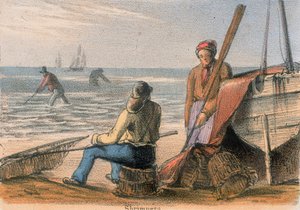 Pêcheurs de crevettes, vers 1845 - Benjamin Waterhouse Hawkins