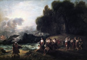 Réception de Télémaque et Mentor par Calypso, 1801 - Benjamin West