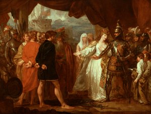 La Reine Philippa intercédant pour la vie des bourgeois de Calais, 1788