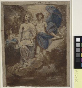 Étude pour une peinture des Anges apparaissant aux bergers, 1774