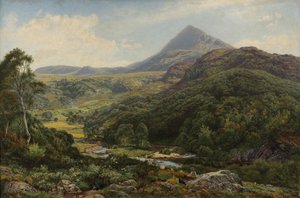 Vallée tranquille parmi les collines galloises - Benjamin Williams Leader