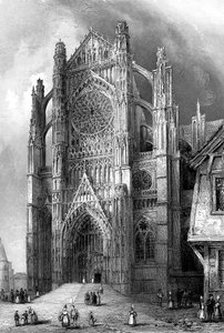 Le transept sud de la cathédrale de Beauvais, France, 1836