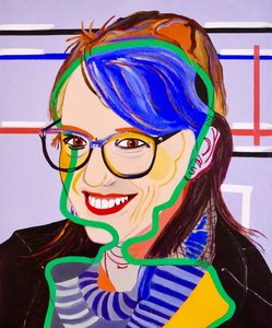 La Nef des fous : Evelyne, 2020 (oil on canvas) - Benoit Erwann Boucherot